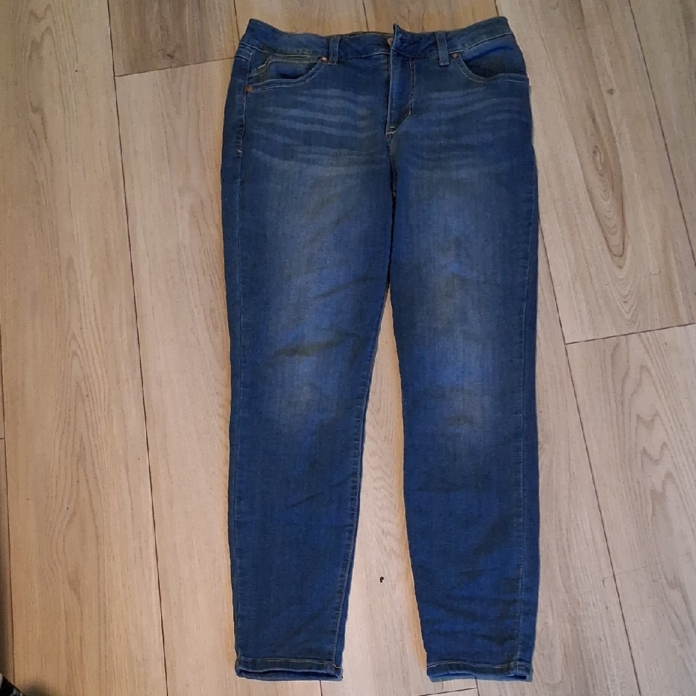 1822 Denim Women's Skinny Jeans in Deep Blue